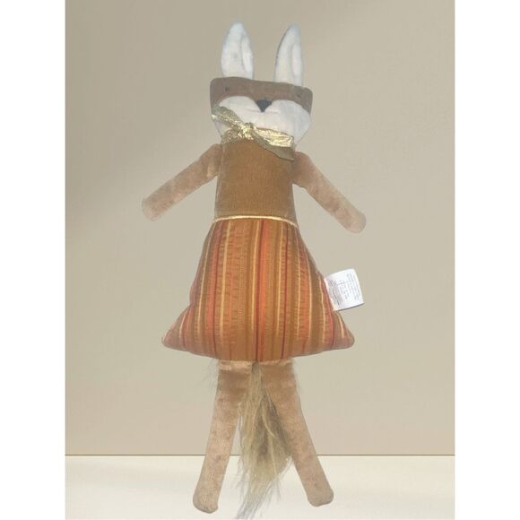 Woof & Poof Fox Plush 18” Fall Dress Rustic Woodland Weighted Collectible 2019 - Picture 2 of 7